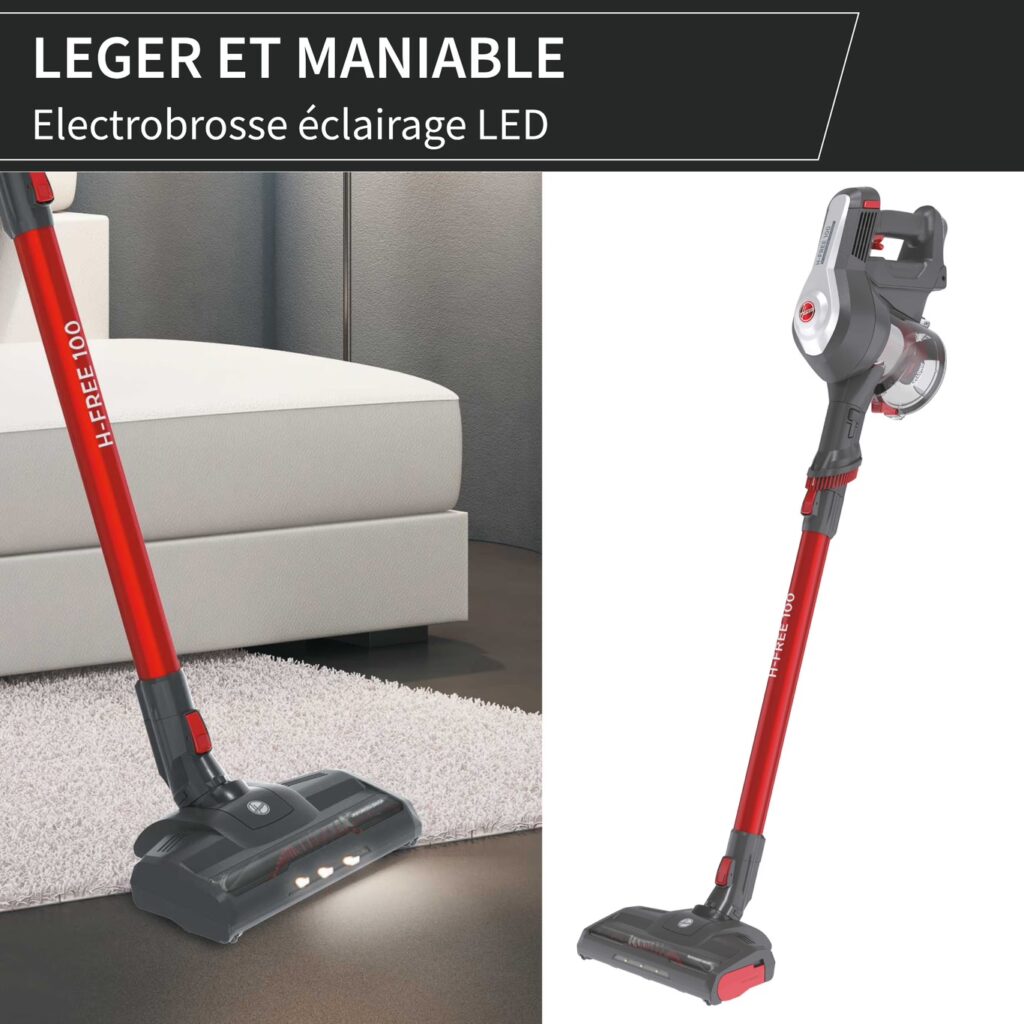 Hoover H-Free 100 HF122GPT Aspirateur Balai sans Fil - Puissant 22V Technologie Cyclonique - Autonomie 40 Min – Image 19