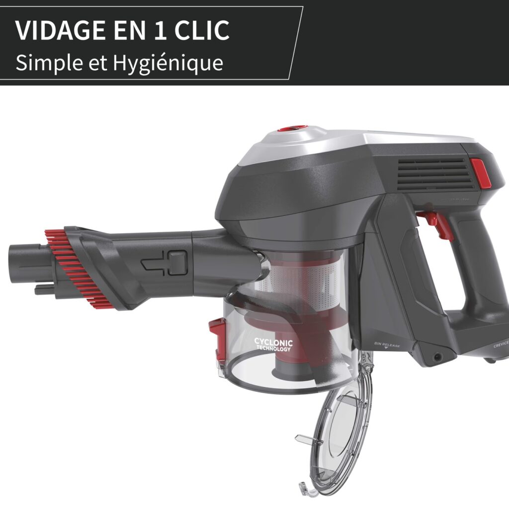 Hoover H-Free 100 HF122GPT Aspirateur Balai sans Fil - Puissant 22V Technologie Cyclonique - Autonomie 40 Min – Image 22