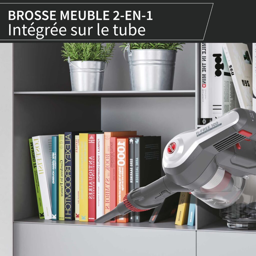 Hoover H-Free 100 HF122GPT Aspirateur Balai sans Fil - Puissant 22V Technologie Cyclonique - Autonomie 40 Min – Image 23