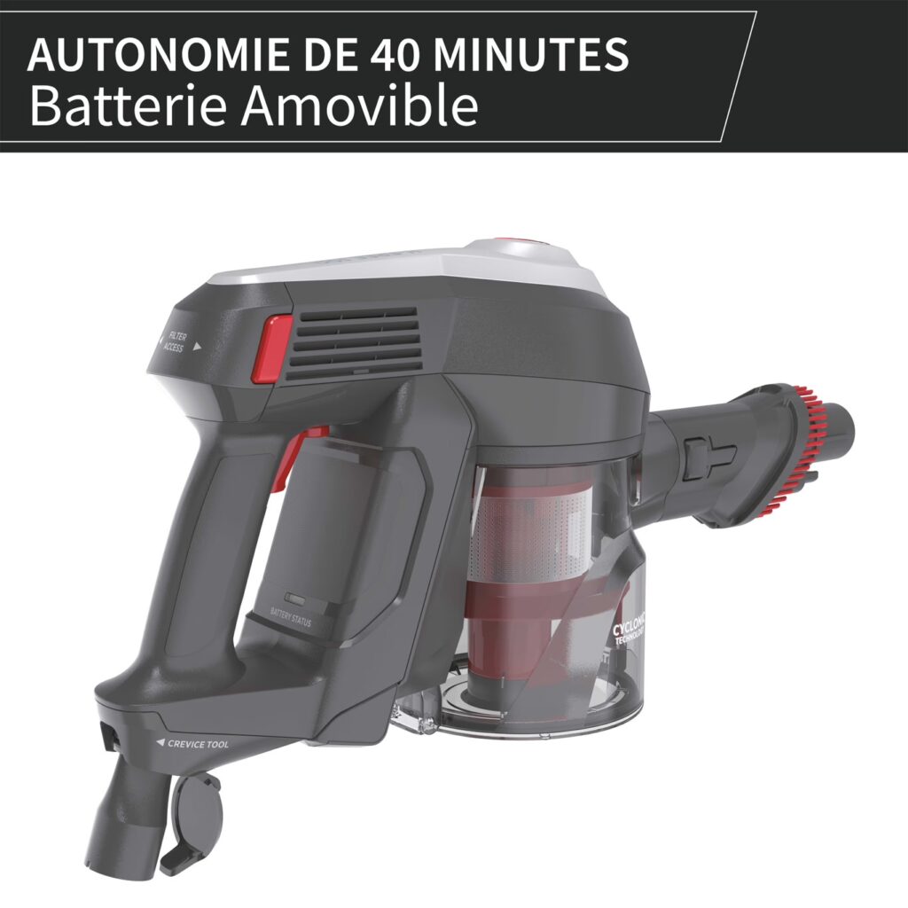 Hoover H-Free 100 HF122GPT Aspirateur Balai sans Fil - Puissant 22V Technologie Cyclonique - Autonomie 40 Min – Image 24