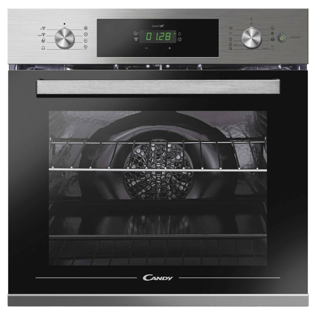 CANDY - Four encastrable pyrolyse FCTS896X Wifi , 70 litres , Smart Steam
