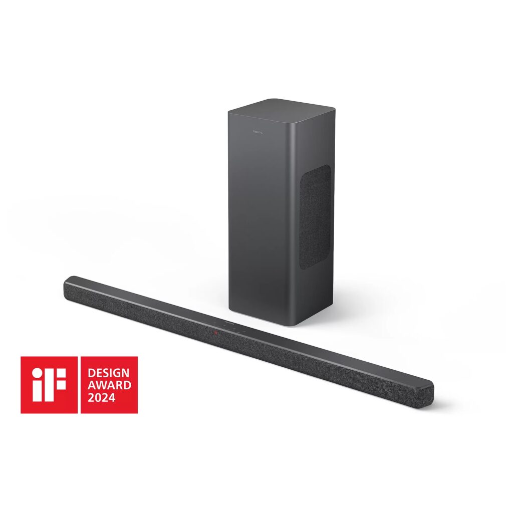 Philips TAB6309 Barre de Son 2.1 avec Caisson de Basses sans Fil - canaux 2.1 320 W