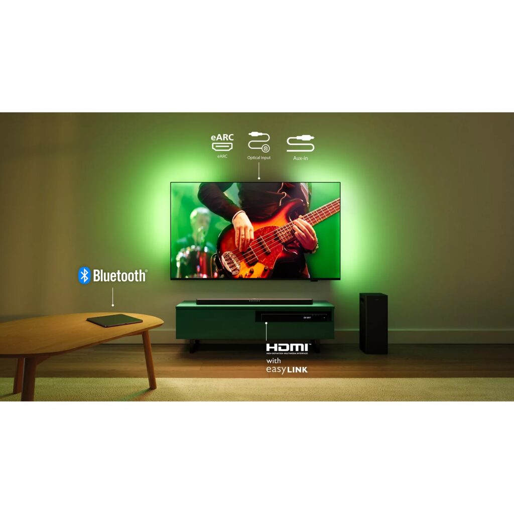Philips TAB6309 Barre de Son 2.1 avec Caisson de Basses sans Fil - canaux 2.1 320 W – Image 8