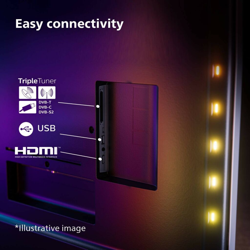 PHILIPS - TV LED 4K 139 cm 55PUS8349 - Ambilight 3 côtés – Image 8
