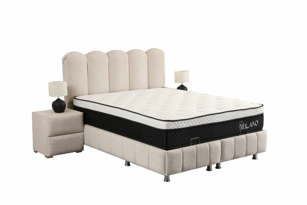 Lit Coffre EVA - Chenille 2 Places Hauteur tête de lit 130 cm – Image 3
