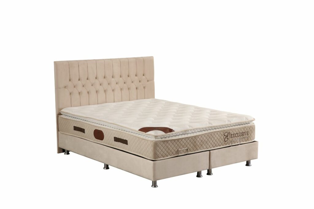 Lit Coffre HUGO  - Velours - 2 Places Doux au toucher et élégant 20cm de Profondeur – Image 2