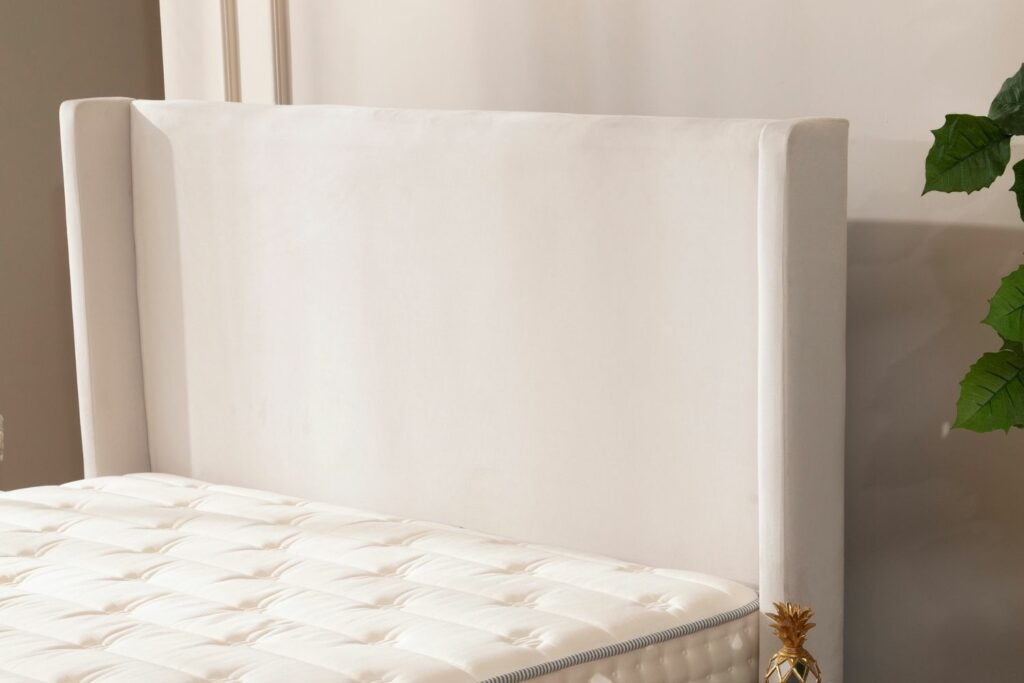 Lit Coffre COCO BLANC ECRU - Velours - 3 Dimensions – Image 7