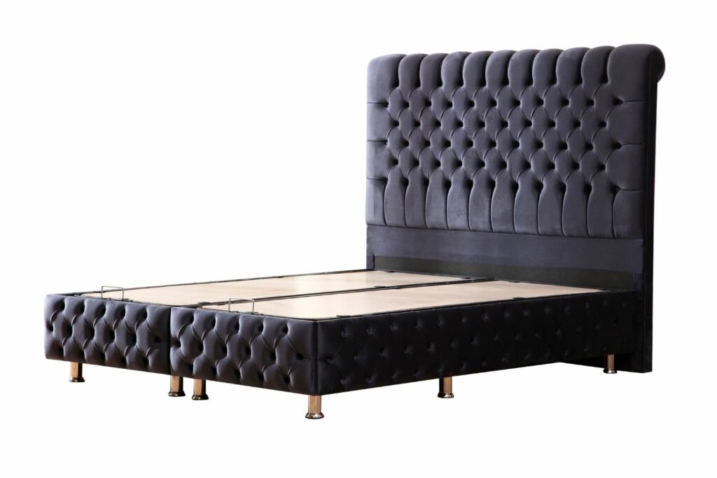 Lit Coffre LUNA - Velours capitonné – Image 15