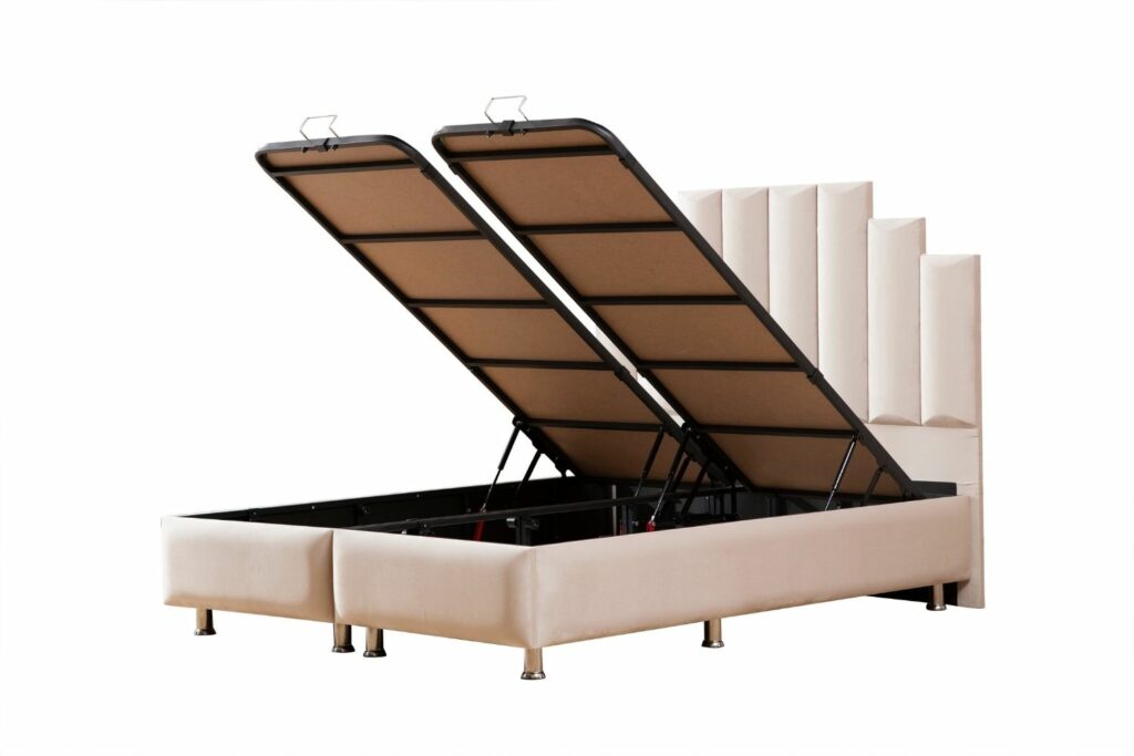 Lit Coffre NATURA - Velours 2 Couleurs - 3 Dimensions – Image 15