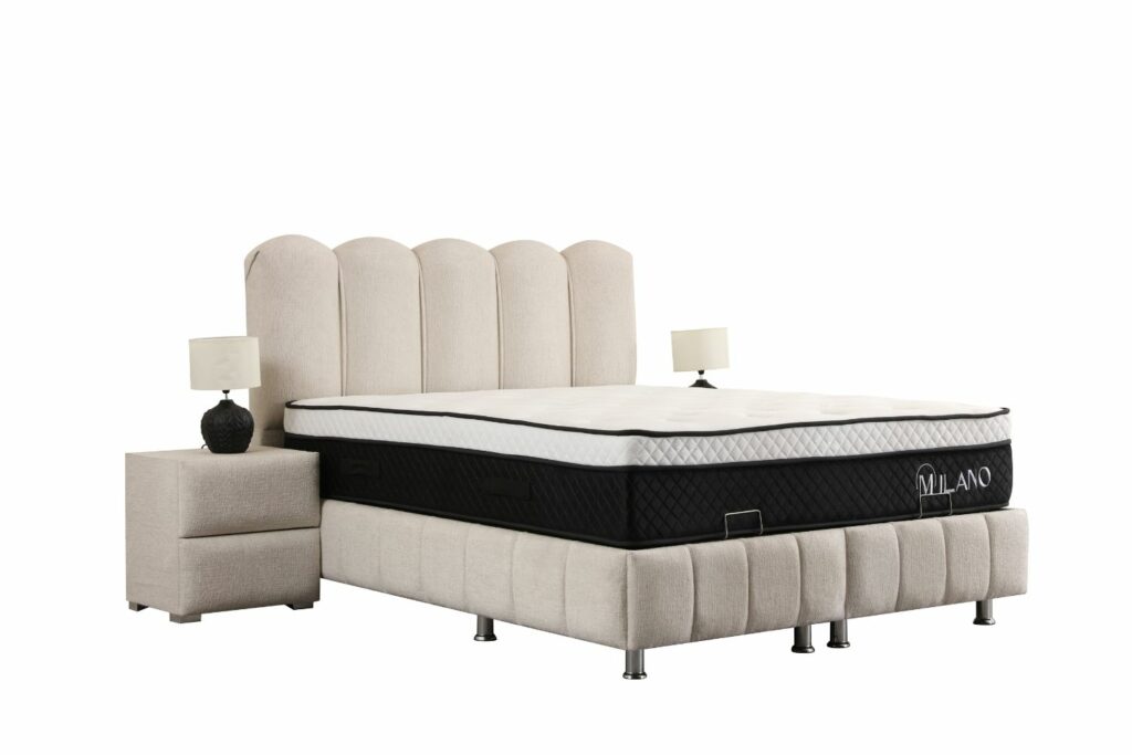 Lit Coffre EVA - Chenille 2 Places Hauteur tête de lit 130 cm – Image 4
