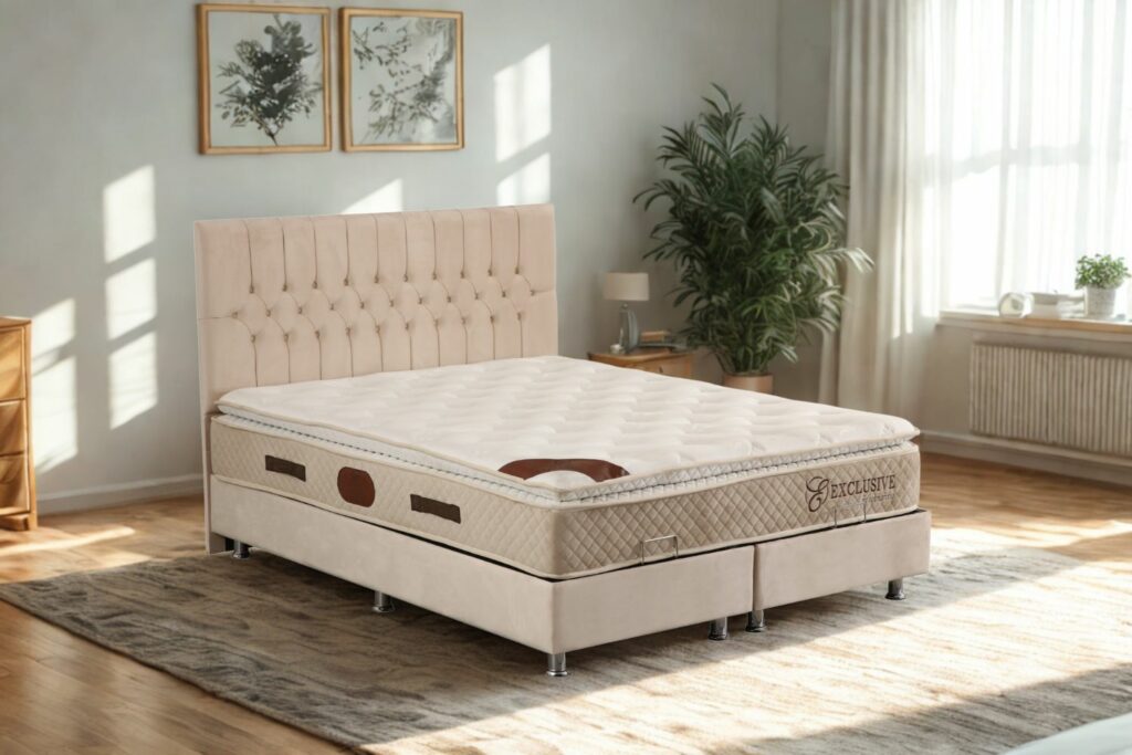 Lit Coffre HUGO  - Velours - 2 Places Doux au toucher et élégant 20cm de Profondeur