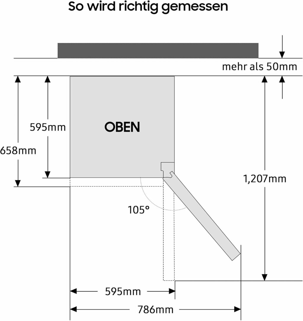 Réfrigérateur-congélateur Samsung, 185 cm, volume total 344 L, congélateur 114 L, mode Énergie AI, aspect inox, RL34C600CSA/EG – Image 11