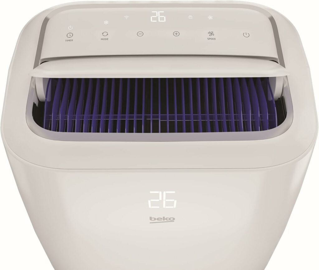Beko - BPN112C - Climatisation Portable, 12000 Btu , Refroidissement, Fonction Déshumidification - Blanc, – Image 4