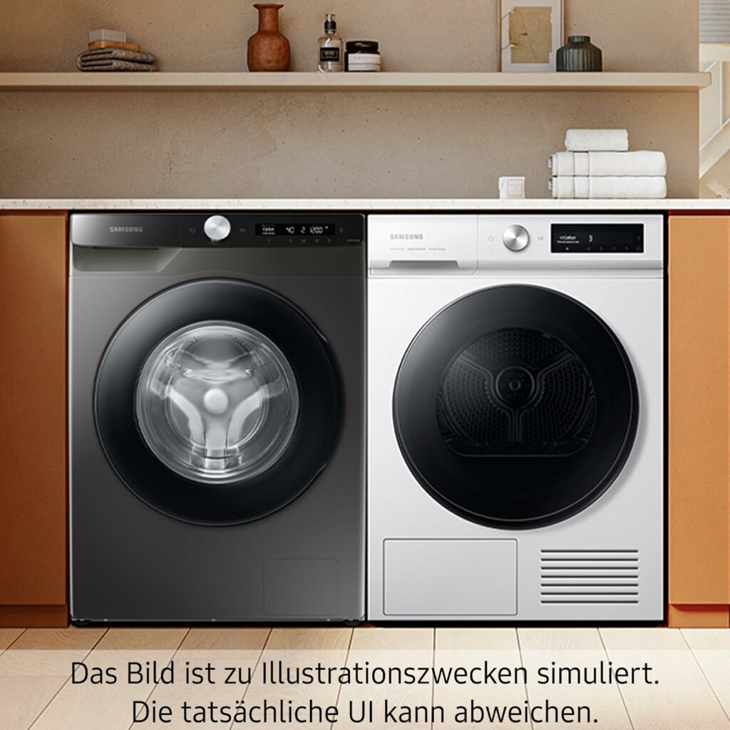 Lave-linge séchant 60 cm hublot Samsung WD81T554ABW/S2 – Image 6