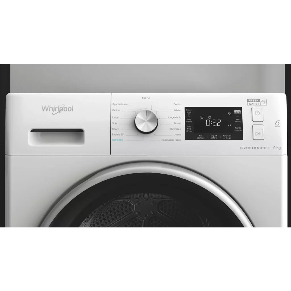 Sèche linge pompe à chaleur WHIRLPOOL 120L,9KG – Image 9