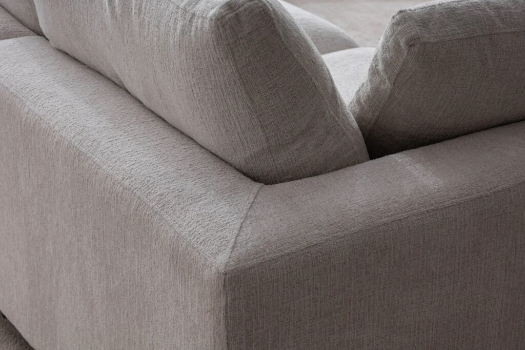 Canapé Julia Modulable Chenille 3+1 Pouf – Image 5
