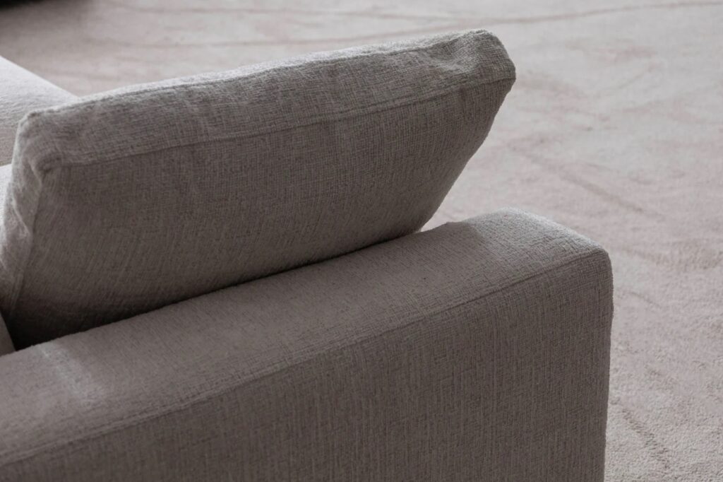 Canapé Julia Modulable Chenille 3+1 Pouf – Image 6