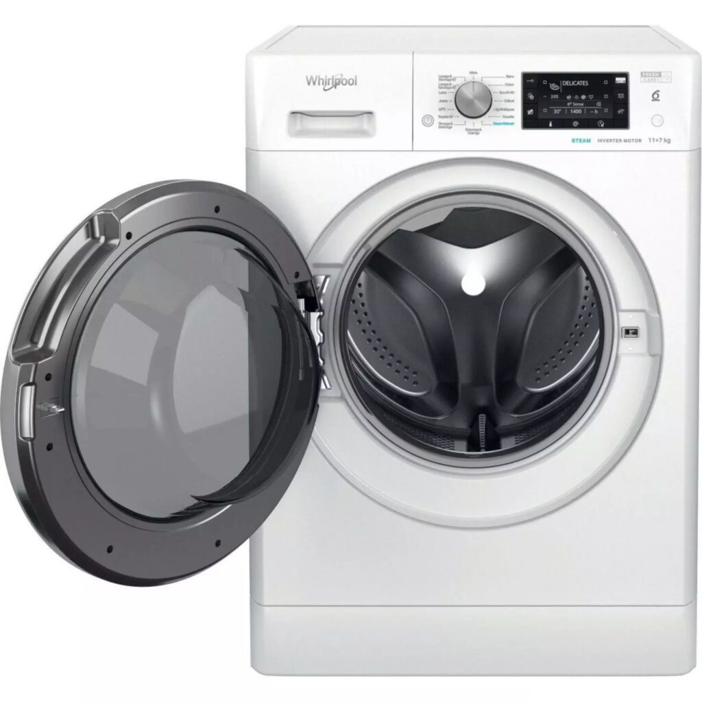 WHIRLPOOL - Lave-linge séchant posable 11kg + 7kg Freshcare+ - FFWDD1176258BCVFR – Image 3