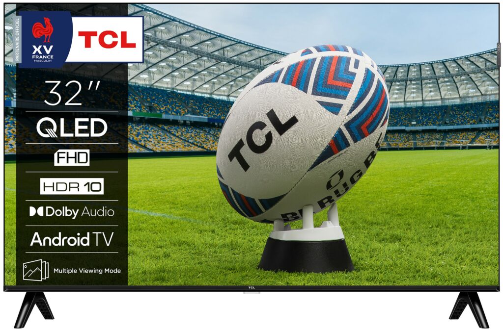 TCL - TV QLED Full HD 80 cm 32S59K FHD QLED avec HDR et Android TV