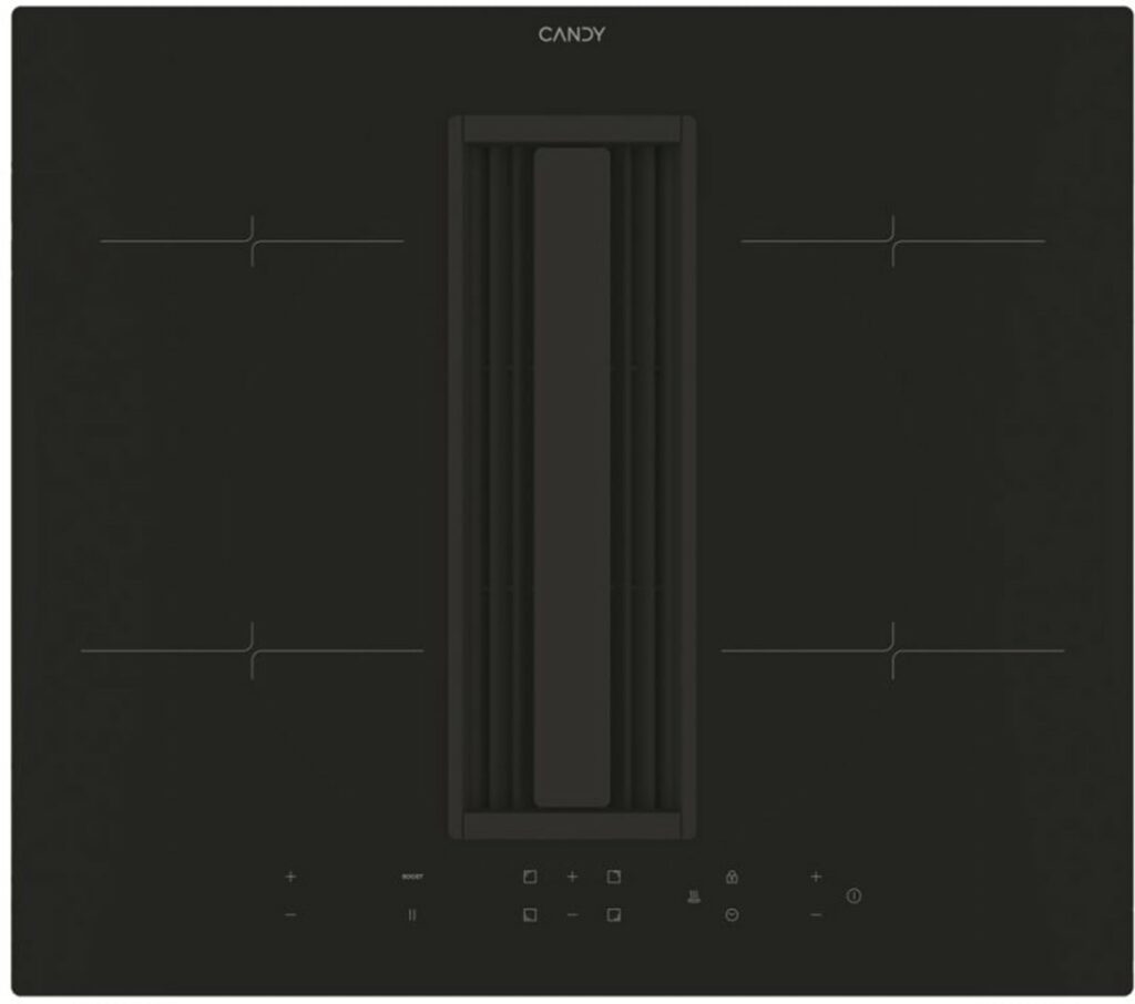 Plaque de cuisson induction avec hotte intégrée Candy CIH614CF  60 cm, 4 foyers, 477 m3/h