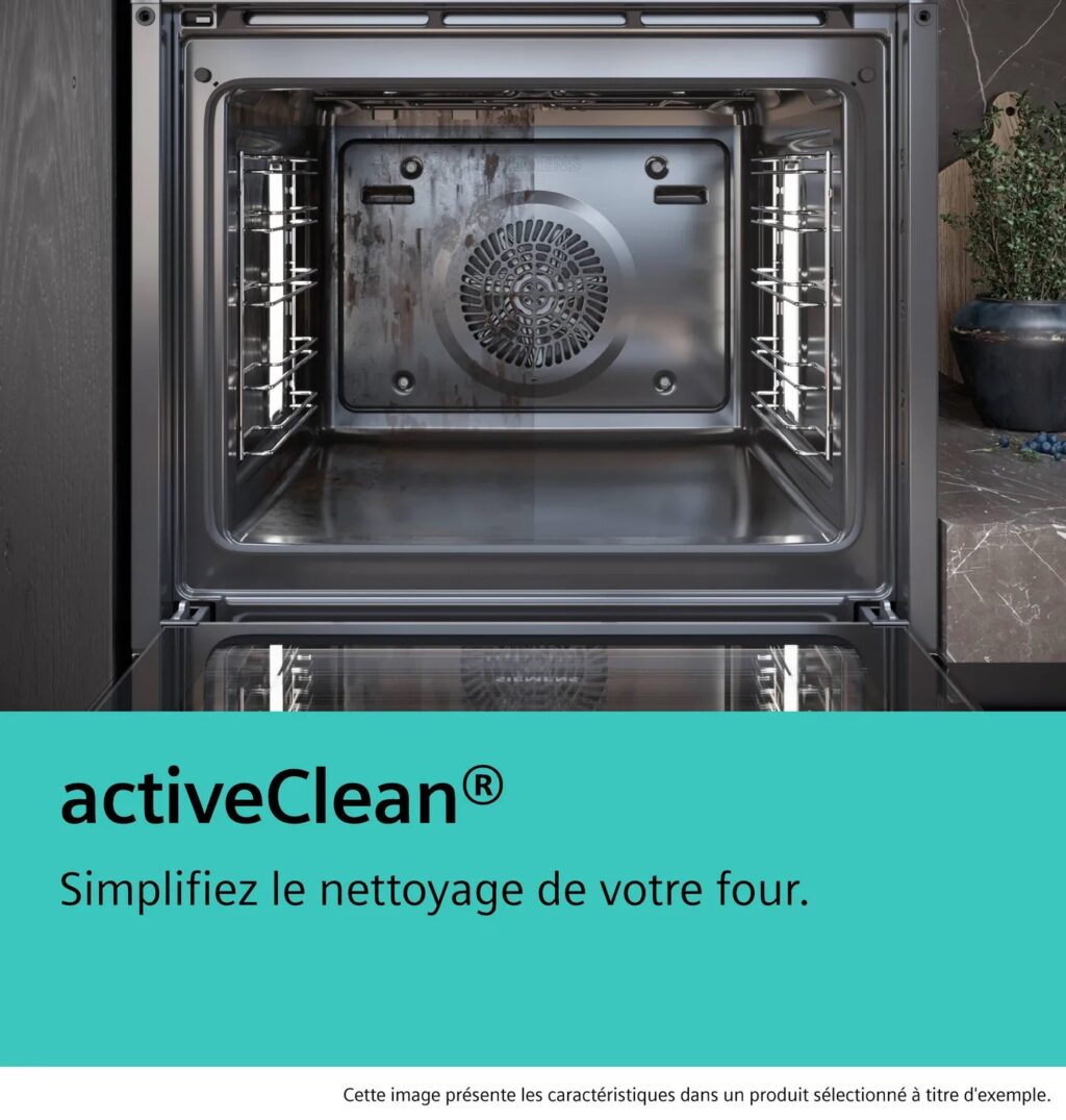 Four Encastrable 60 x 60 cm Noir multifonctions Siemens HB472G0B3 Studioline – Image 4